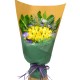 Golden Bliss 18pcs Yellow Roses Bouquet